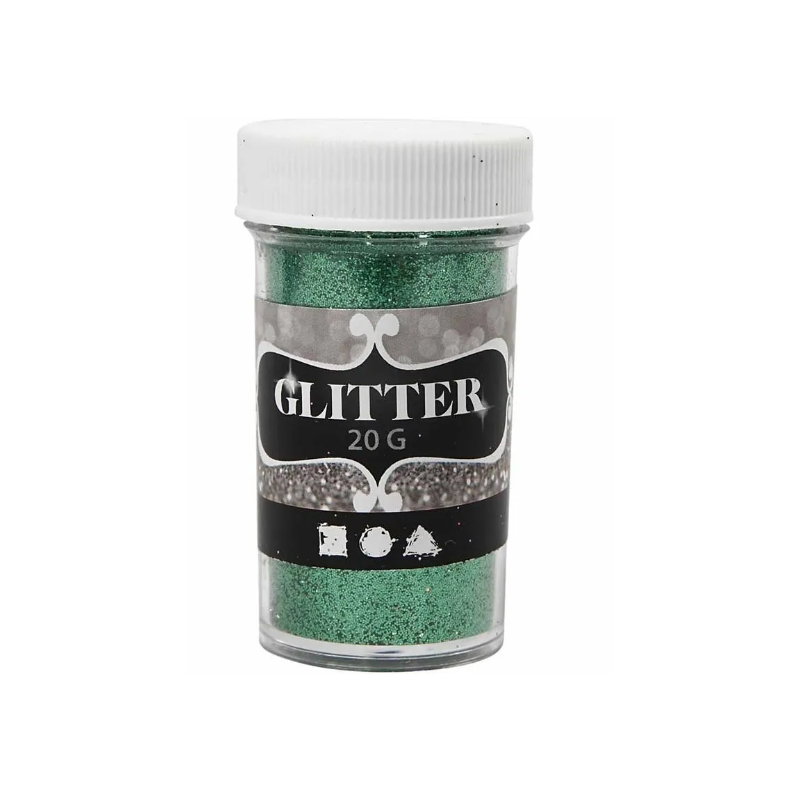 Tools Glitter, 60 mm, 35 mm, Grön, 20 g, 1 Burk