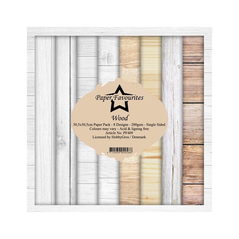 Paper Favourites Paper Pack12x12 "Wood" PF409