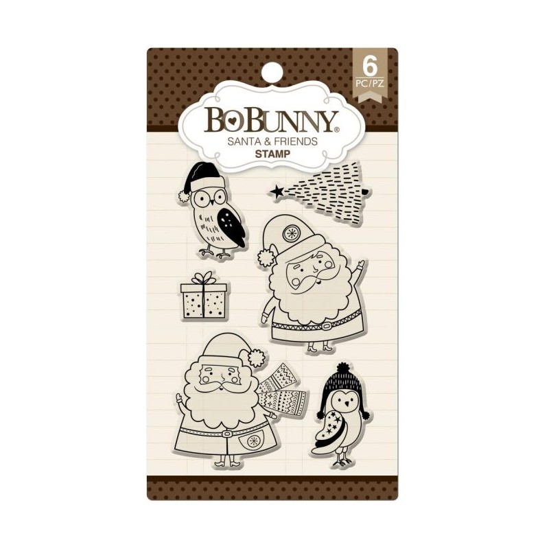 Bo-Bunny Essential Stamps - Santa & Friends