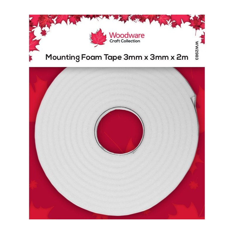 Woodware • Mounting foam tape 3mmx3mm 2mm bred