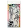 Ranger • Dylusions couture clear stamps Man about town duo