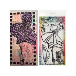 Ranger • Dylusions couture clear stamps Ladies who lunch