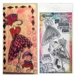 Ranger • Dylusions couture clear stamps Night at the opera duo