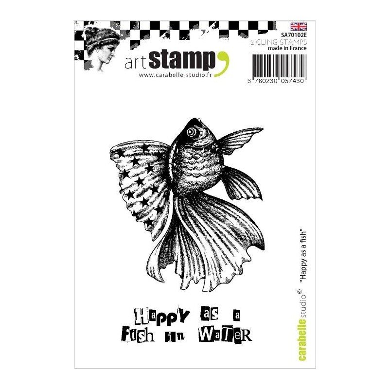 Carabelle Studio • Stamp A7 Happy As A Fish