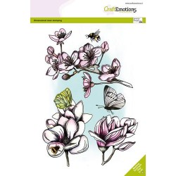CraftEmotions clearstamps A5 - Blossom - Magnolia GB Dimensional stamp
