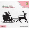 Nellie‘s Choice Christmas Silhouette Clearstamp - Santa Claus  100x45mm