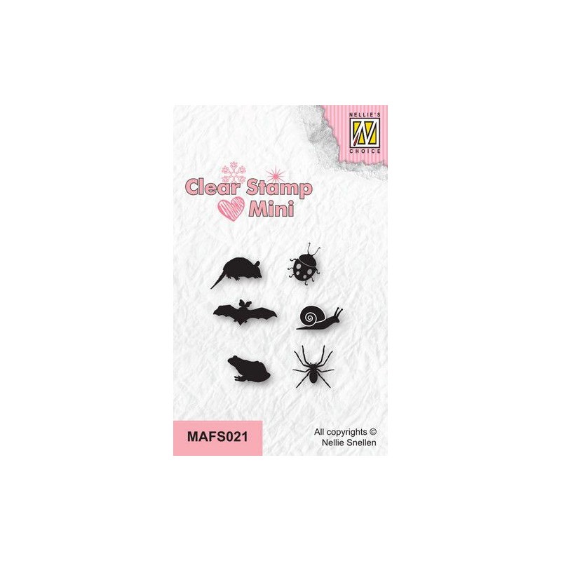 Nellie‘s Choice Clear Stamp 6st mini Bugs - 2