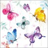CraftEmotions napkins 5pcs - Butterflies 33x33cm Ambiente