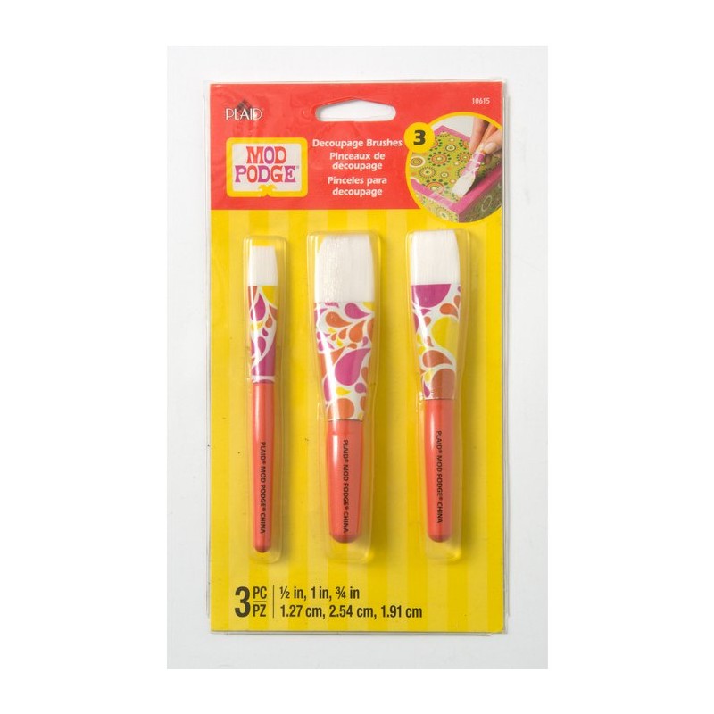 Mod Podge • Decoupage Brushes Penslar 3pieces