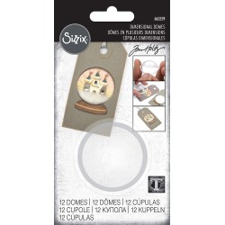 Sizzix/Tim Holtz Accessory Fönster "Dimensional Dome" 12pk
