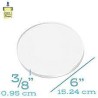 Gel press - Gel Printing Plate Round 15,24cm 6 inch Rund