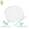 Gel Press • Gel printing plate Round 20.32cm 8 inch