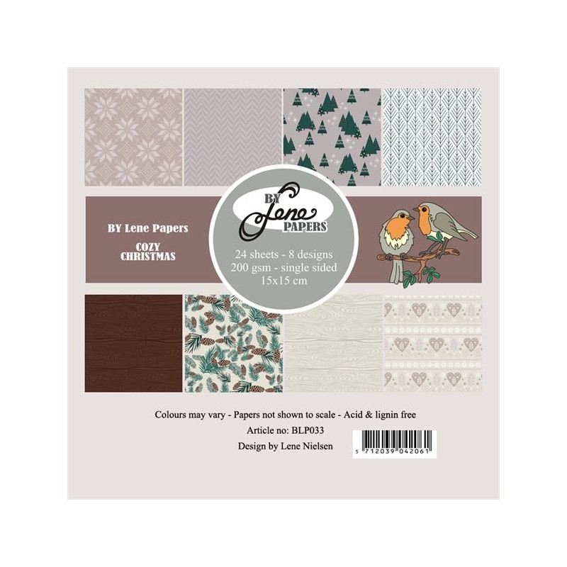 BY LENE Paperpad “Cozy Christmas” BLP033 6x6
