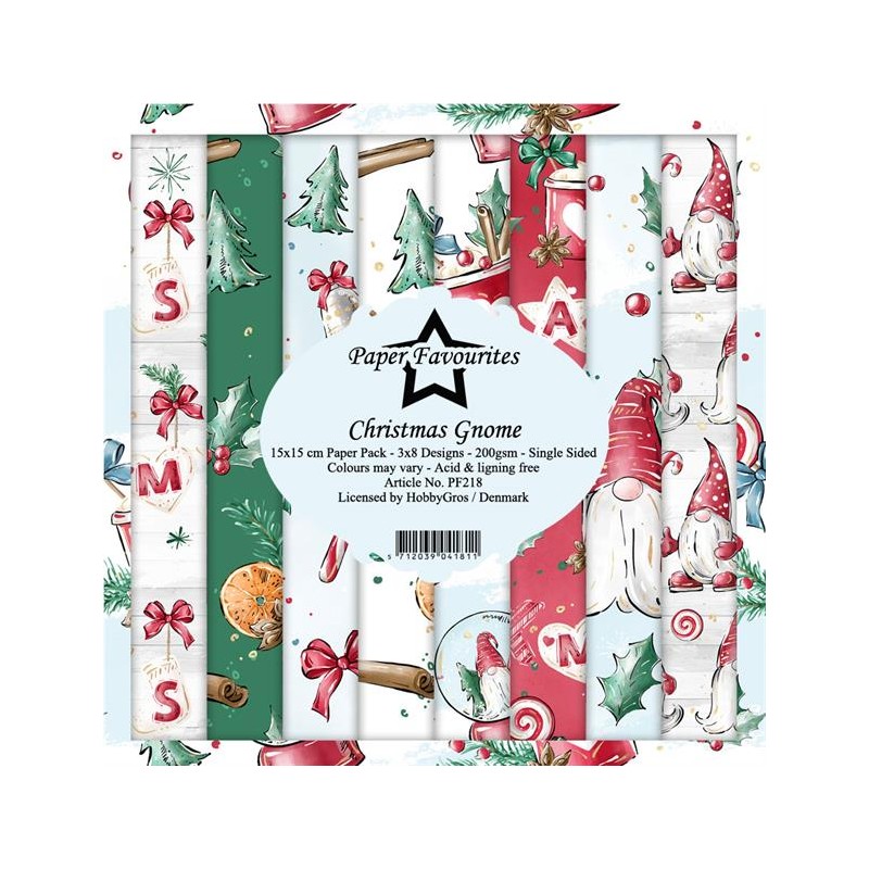 Paper Favourites Paper Pack "Christmas Gnome" 6x6