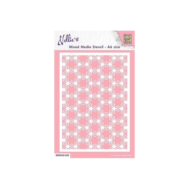 Nellie‘s Choice Mixed Media Stencil A6 "Stars 1"