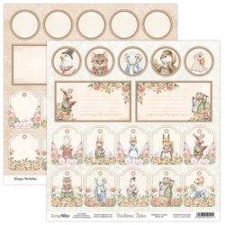 ScrapBoys Bedtime Tales paper cut out elements DZ  190gr 30,5 x 30,5cm BETA-06
