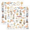 ScrapBoys Bedtime story paper cut out elements DS  190gr 30,5x30,5cm BEST-07