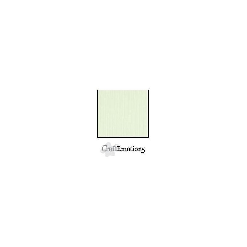 CraftEmotions linen cardboard 10 Sh light green 30,5x30,5cm