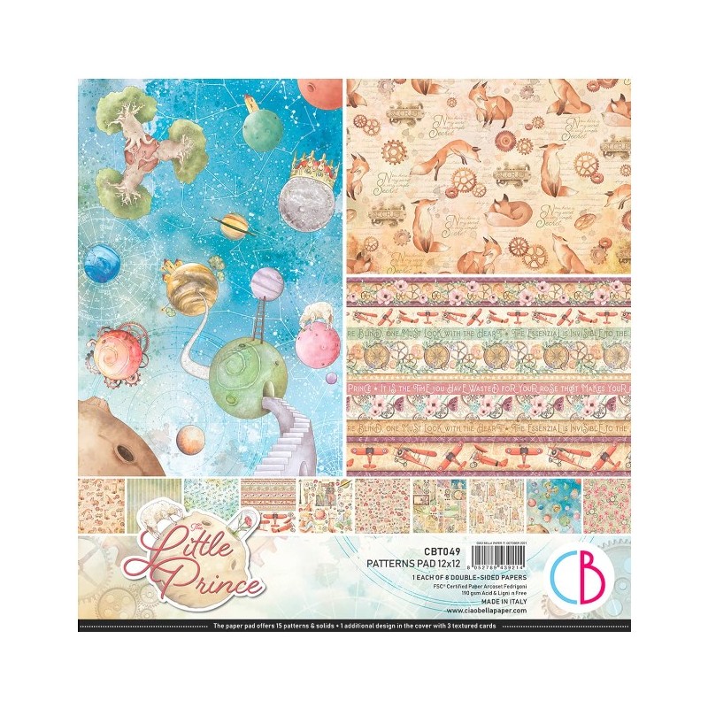 Ciao Bella "THE LITTLE PRINCE" PATTERNS PAD 12"X12"