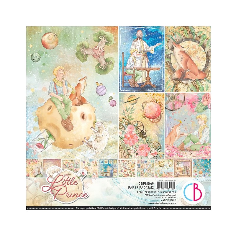 Ciao Bella "THE LITTLE PRINCE" Paper PAD 12"X12"
