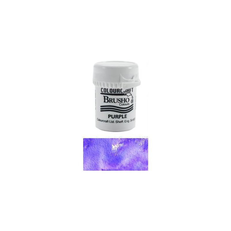 Colourcraft Brusho Styckvis / Burk 15 g. purple