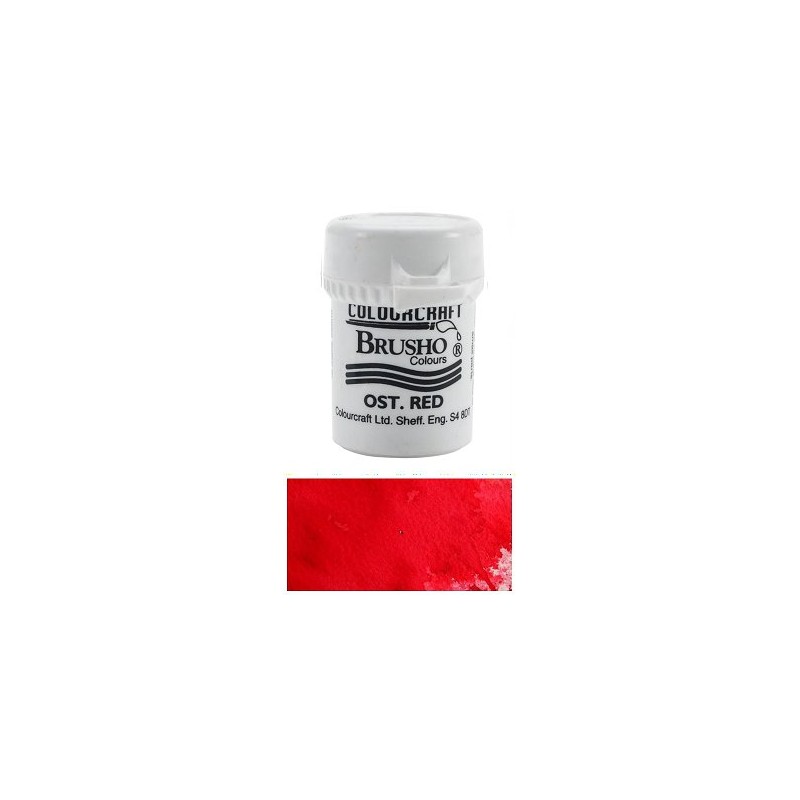 Colourcraft Brusho Styckvis / Burk 15 g. ostwald red