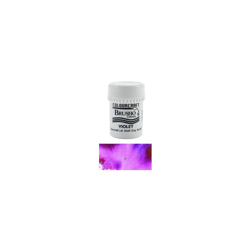 Colourcraft Brusho Styckvis / Burk 15 g. violet