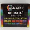 Colourcraft Brusho Färg pulver 12 st x15g / Låda