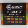 Colourcraft Brusho Färg pulver 8 stx15g / Låda