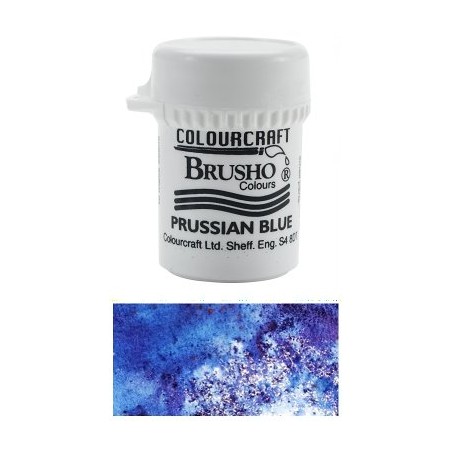 Colourcraft Brusho Styckvis / Burk 15 g. prussian blue
