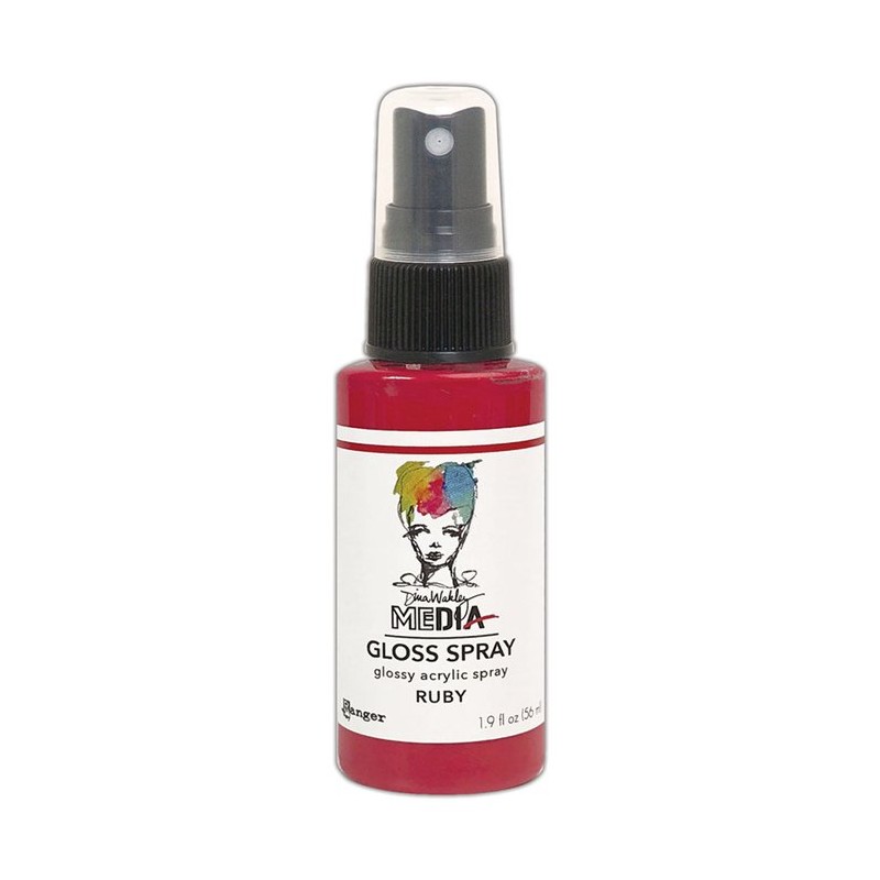 Ranger Dina Wakley Media Gloss spray 59 ml - "Ruby"