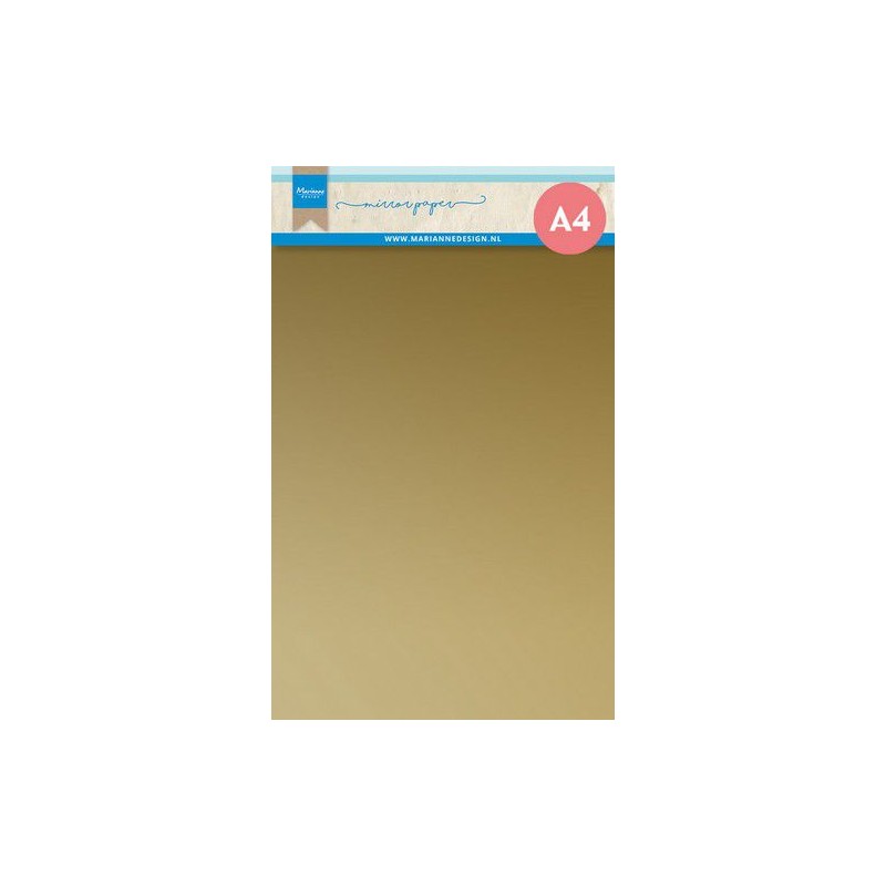 Marianne D Decoration Mirror paper 5sh - Gold  A4