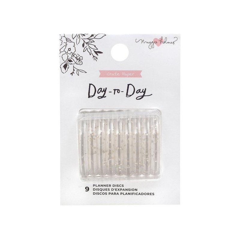 Maggie Holmes Day-To-Day planner discs medium Gold glitter