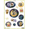 CraftEmotions KlippArk sheets Angel & Bear 2 A4 170 grm Carla Creaties