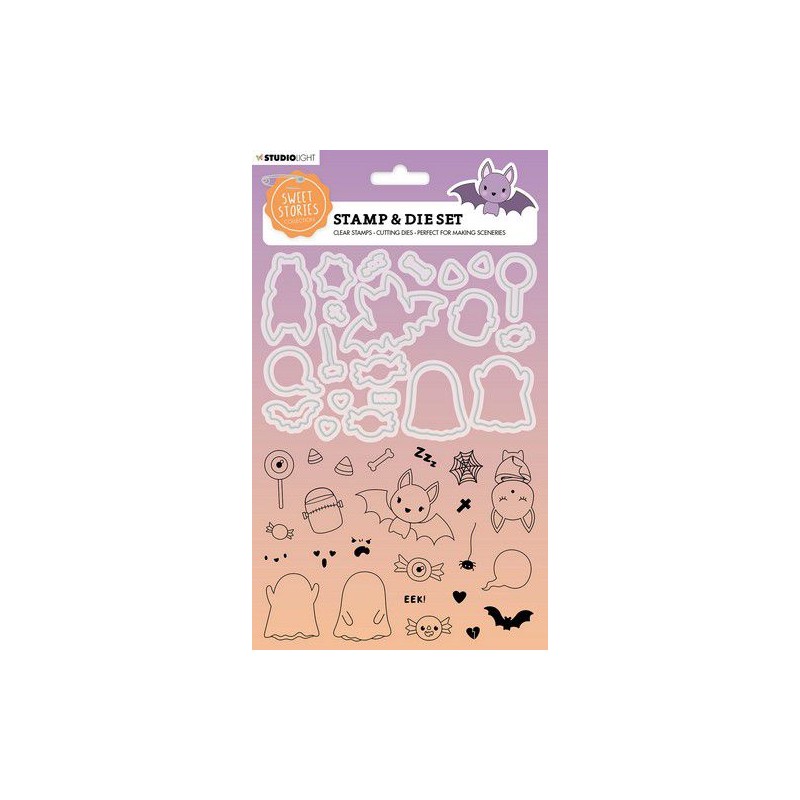 Studio Light Stamp & Cutting Die Sweet Stories nr.48  154x213mm