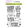 CraftEmotions clearstamps A6 - handletter - Merry X-mas (Eng) Carla Kamphuis