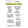 CraftEmotions clearstamps A6 - handletter - Wish you were here (Eng) Carla Kamphuis