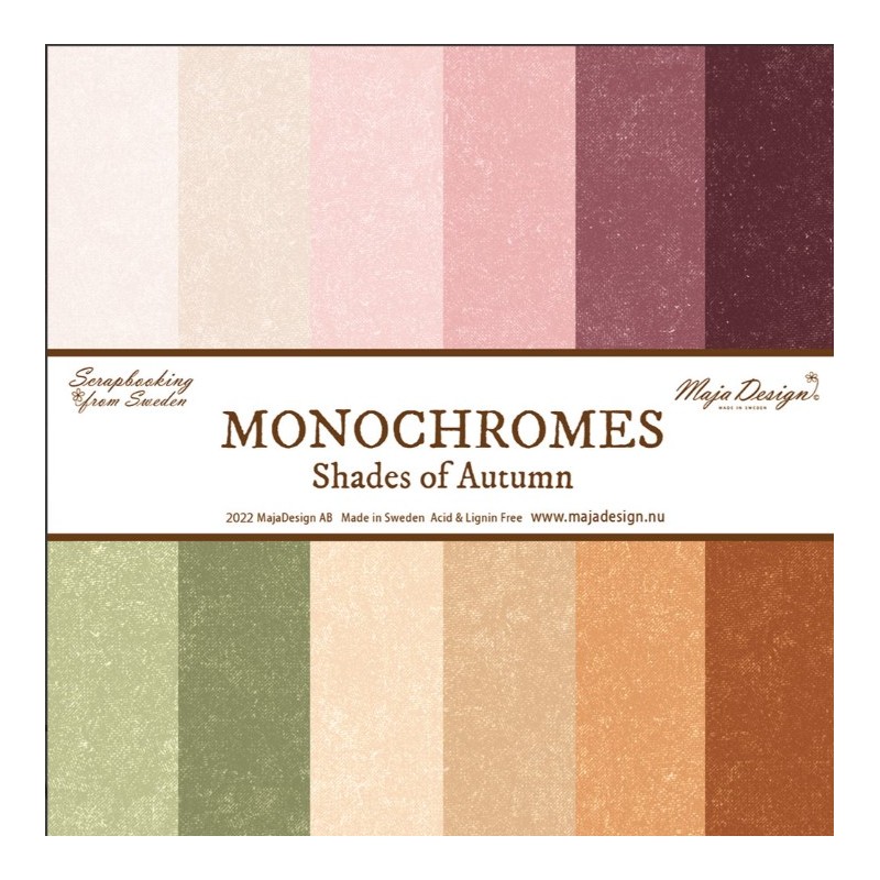 Maja Design Monochromes - 6st- Autumn - 12x12