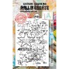 AALL & Create Stamp Scripted Stars  7,3x10,25cm