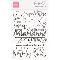 Marianne D Stamps Handwritten - Congratulations (Eng) CS1052 110x150mm