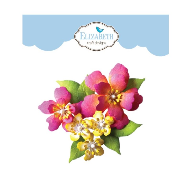 Elizabeth craft Die Florals 16 Flower Blomma 1952