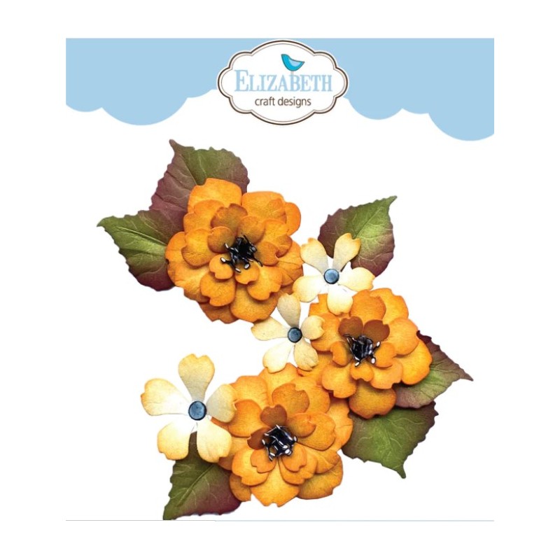 Elizabeth Die Florals 13 Flower Blomma 1874