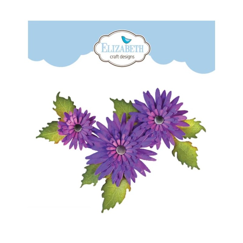 Elizabeth Die Florals 9 Flower Blomma 1845