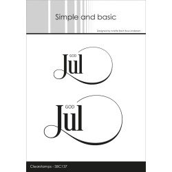 Simple and basic Clearstamp "God Jul"