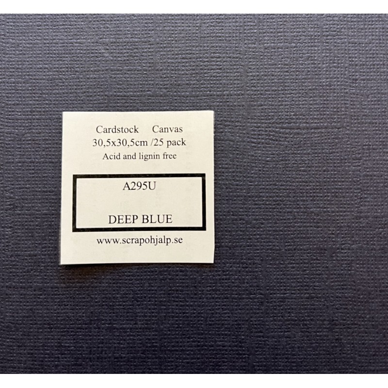 Scrap & Hjälp Cardstock "Deep Blue" 25 pack eller styckvis SoH149
