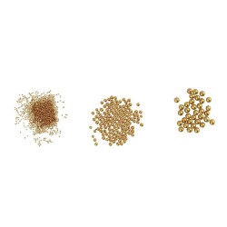 DECO Miniglaskulor,  3 burkar, Guld / Gold