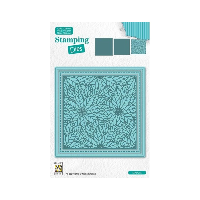 Nellies Stamping Dies "Poinsettia"