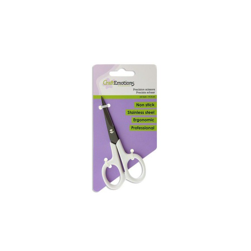 CraftEmotions Precision scissors Non stick 4.5 inch - 11.4cm Stainless steel