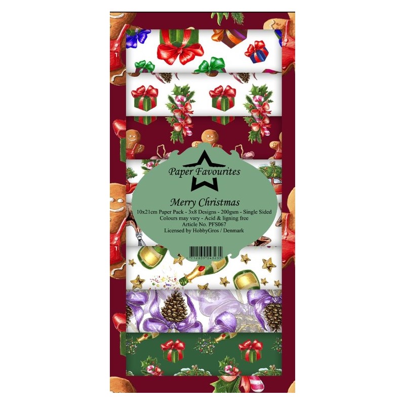 Paper Favourites Slim Card "Merry Christmas"