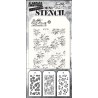 TIM HOLTZ MINI STENCIL SET 54,  3st x 8x16cm